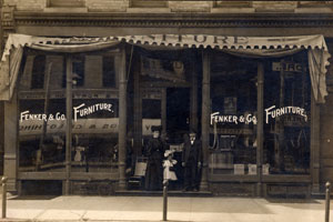 Fenker's Furniture - 1st Location at 709-711 Main Street (Now Lincolnway) Presently Antique Junction Mall