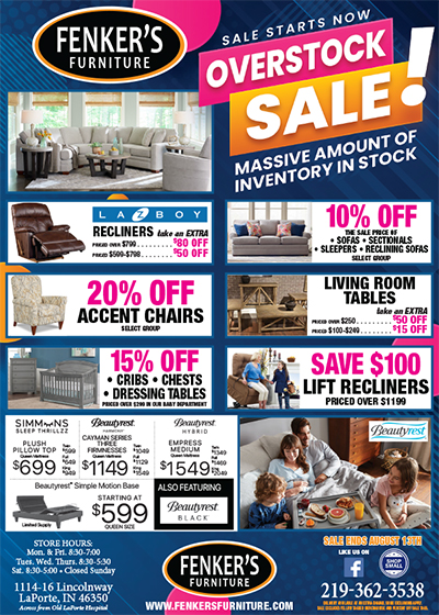 Overstock Sale - Fenker's Furniture!