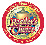 Fenker's Furniture is a Reader's Choice Award Winner for 2011, 2012, 2013, 2014, 2016 and 2017, as award by the LaPorte Herald-Argus
